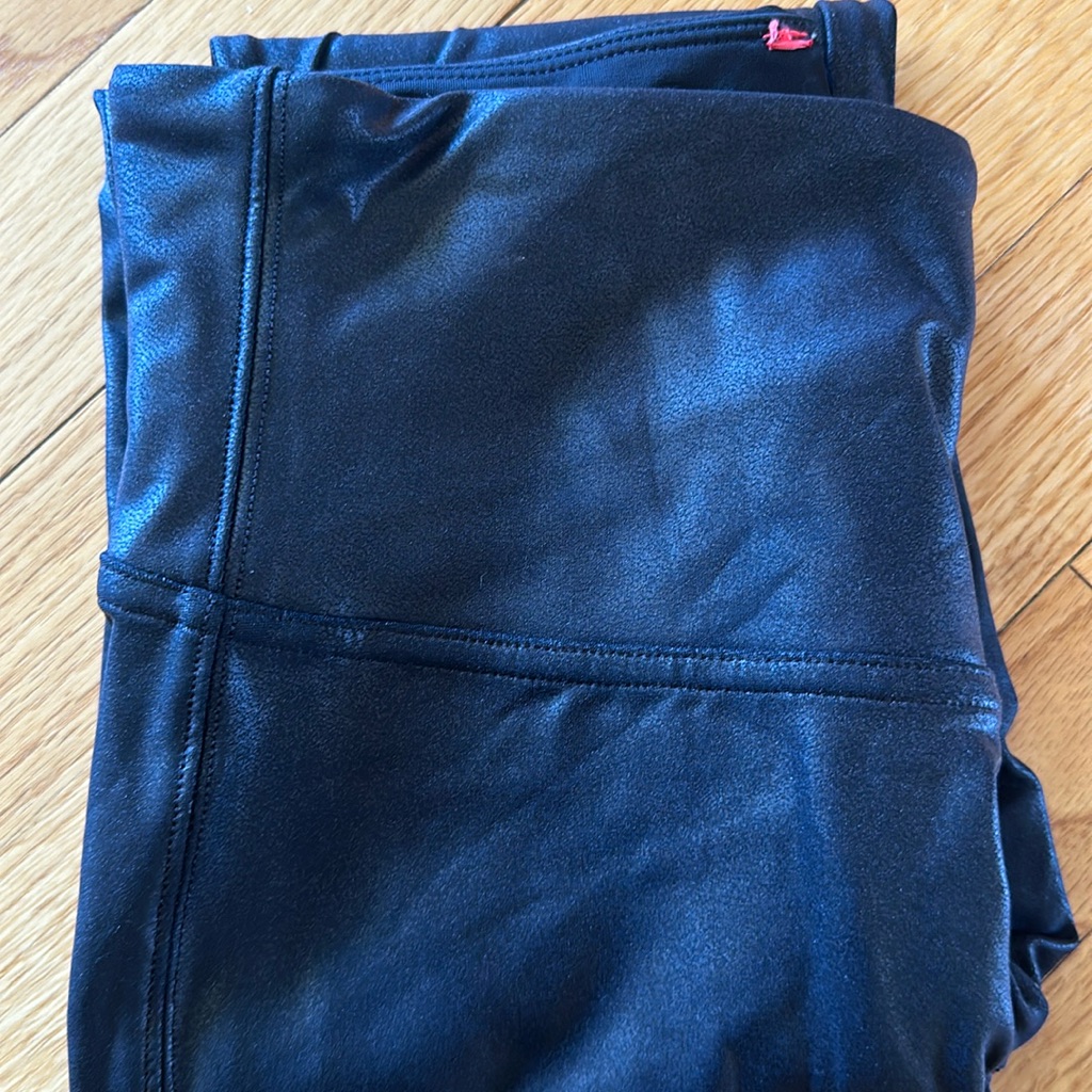 Spanx Faux Leather Leggings Black